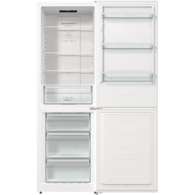 Холодильник з нижн. мороз. камерою Gorenje, 185х60х60см, 2 двері, 203(99)л, А++, NoFrost+, LED дисплей, Зона св-ті, білий