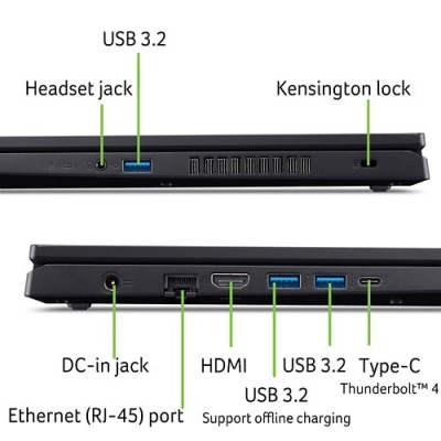 Ноутбук Acer Aspire 3D A3D15-71G 15.6&quot; UHD IPS, Intel i7-13620H, 32GB, F1TB, NVD4050-6, Win11, чорний