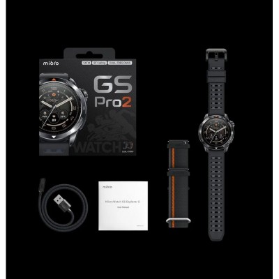 Смарт-годинник Mibro GS Pro 2 48мм, 1.43", 466x466, AMOLED, BT 5.3, GPS, 5 ATM, темно-сірий Смарт-годинник Mibro GS Pro 2 48мм, 1.43", 466x466, AMOLED, BT 5.3, GPS, 5 ATM, темно-сірий