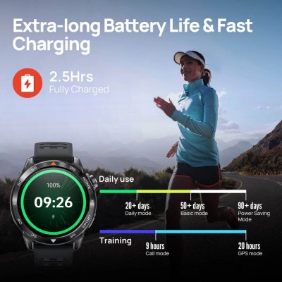 Смарт-годинник Mibro GS Pro 2 48мм, 1.43", 466x466, AMOLED, BT 5.3, GPS, 5 ATM, темно-сірий Смарт-годинник Mibro GS Pro 2 48мм, 1.43", 466x466, AMOLED, BT 5.3, GPS, 5 ATM, темно-сірий