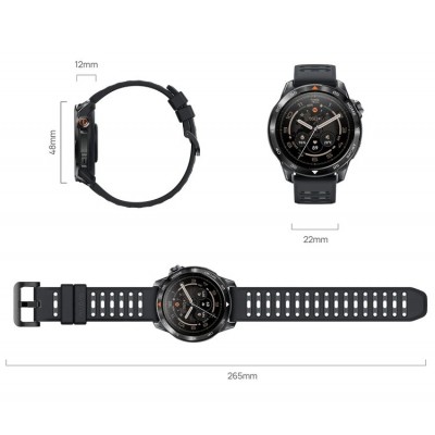 Смарт-годинник Mibro GS Pro 2 48мм, 1.43", 466x466, AMOLED, BT 5.3, GPS, 5 ATM, темно-сірий Смарт-годинник Mibro GS Pro 2 48мм, 1.43", 466x466, AMOLED, BT 5.3, GPS, 5 ATM, темно-сірий