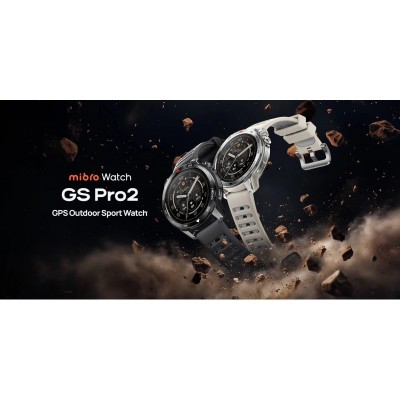 Смарт-годинник Mibro GS Pro 2 48мм, 1.43", 466x466, AMOLED, BT 5.3, GPS, 5 ATM, темно-сірий Смарт-годинник Mibro GS Pro 2 48мм, 1.43", 466x466, AMOLED, BT 5.3, GPS, 5 ATM, темно-сірий