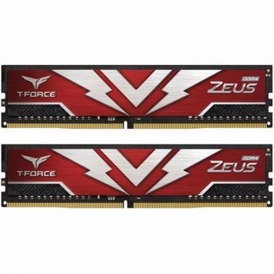 Модуль памяти для компьютера DDR4 16GB (2x8GB) 3000 MHz T-Force Zeus Red Team (TTZD416G3000HC16CDC01)