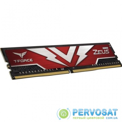 Модуль памяти для компьютера DDR4 16GB (2x8GB) 3000 MHz T-Force Zeus Red Team (TTZD416G3000HC16CDC01)