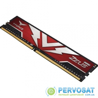 Модуль памяти для компьютера DDR4 16GB (2x8GB) 3000 MHz T-Force Zeus Red Team (TTZD416G3000HC16CDC01)