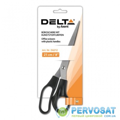 Ножницы Delta by Axent 21см, black (D6212)