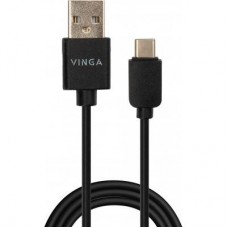 Дата кабель USB 2.0 AM to Type-C 1.0m 3A 22W PVC black Vinga (VCPUSBTC3ABK) Дата кабель USB 2.0 AM to Type-C 1.0m 3A 22W PVC black Vinga (VCPUSBTC3ABK)