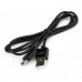 Дата кабель USB 2.0 AM to Type-C 1.0m 3A 22W PVC black Vinga (VCPUSBTC3ABK)