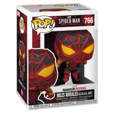 Funko Коллекционная фигурка Funko POP! Bobble Marvel Games Miles Morales Miles S.T.R.I.K.E. Suit 50151