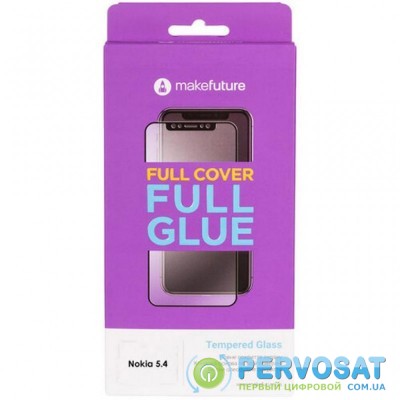 Стекло защитное MakeFuture Nokia 5.4 Full Cover Full Glue (MGF-N54)