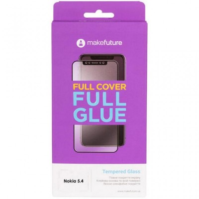 Стекло защитное MakeFuture Nokia 5.4 Full Cover Full Glue (MGF-N54)