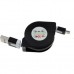 Дата кабель USB 2.0 AM to Micro 5P 1.0m TKX-66 Flat Black TOTO (F_55656)