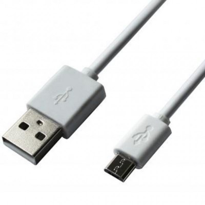 Дата кабель USB 2.0 AM to Micro 5P 1.5m white Grand-X (PM015W)