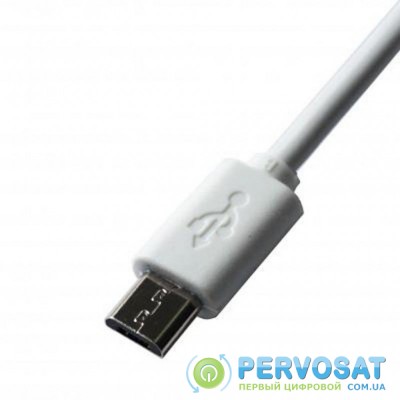 Дата кабель USB 2.0 AM to Micro 5P 1.5m white Grand-X (PM015W)