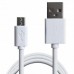 Дата кабель USB 2.0 AM to Micro 5P 1.5m white Grand-X (PM015W)