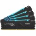 Модуль памяти для компьютера DDR4 64GB (4x16GB) 3200 MHz HyperX Fury RGB Kingston Fury (ex.HyperX) (HX432C16FB4AK4/64)