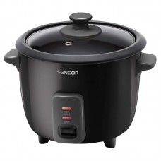 Рисоварка Sencor, 300Вт, чаша-0.6л, механічне керув., метал/пластик, чорний