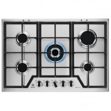 Варильна поверхня Electrolux газова, 75см, чавун, нерж Варильна поверхня Electrolux газова, 75см, чавун, нерж