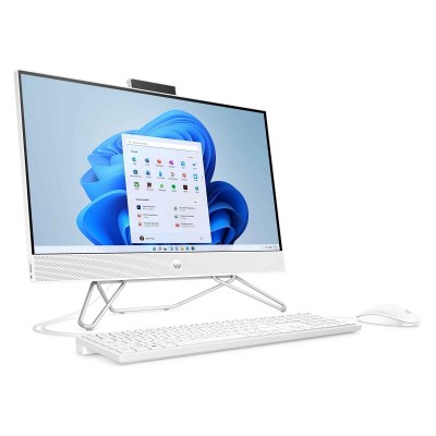 Комп'ютер персональний моноблок HP 205-G8 23.8&quot; FHD IPS AG, AMD R5-5500U, 8GB, F512GB, UMA, WiFi, кл+м, Win11P, білий