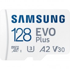 Карта пам'яті Samsung microSD 128GB C10 UHS-I R130MB/s Evo Plus + SD Карта пам'яті Samsung microSD 128GB C10 UHS-I R130MB/s Evo Plus + SD