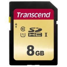 Карта пам'яті Transcend 8GB SDHC class 10 UHS-I U1 (TS8GSDC500S) Карта пам'яті Transcend 8GB SDHC class 10 UHS-I U1 (TS8GSDC500S)