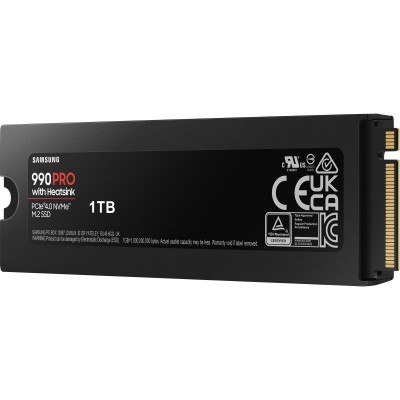 Накопичувач SSD Samsung M.2 1TB PCIe 4.0 990PRO + радіатор