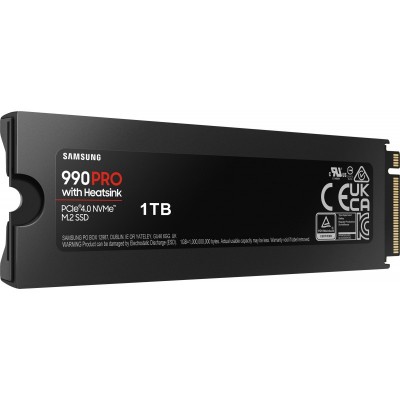 Накопичувач SSD Samsung M.2 1TB PCIe 4.0 990PRO + радіатор