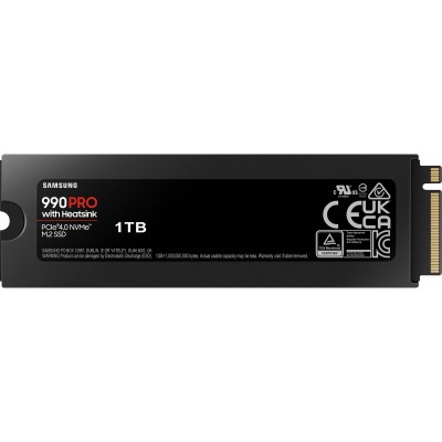 Накопичувач SSD Samsung M.2 1TB PCIe 4.0 990PRO + радіатор