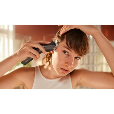Машинка для стриження  Philips Series 7000, акум., роторний мотор, насадок-3, кейс,ножиці, гребінець в компл, сталь, чорно-сірий