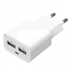 Зарядний пристрій Florence 2*USB, 2.0A + cable Lightning white (FW-2U020W-L) Зарядний пристрій Florence 2*USB, 2.0A + cable Lightning white (FW-2U020W-L)