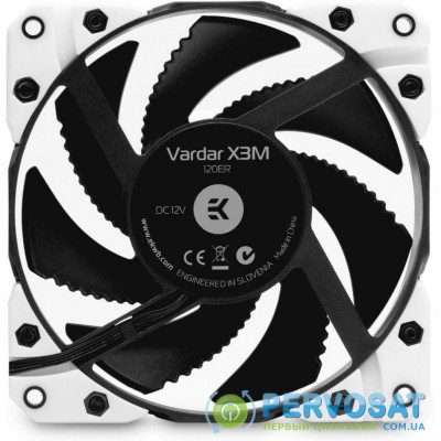 Кулер для корпуса EKWB EK-Vardar X3M 120ER (500-2200 rpm) - White (3830046996916)