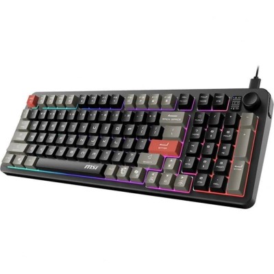Клавіатура мембранна MSI FORGE GK110 UA 98key, USB-A, EN/UKR/RU, LED, чорний Клавіатура мембранна MSI FORGE GK110 UA 98key, USB-A, EN/UKR/RU, LED, чорний