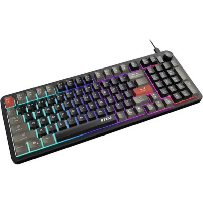 Клавіатура мембранна MSI FORGE GK110 UA 98key, USB-A, EN/UKR/RU, LED, чорний Клавіатура мембранна MSI FORGE GK110 UA 98key, USB-A, EN/UKR/RU, LED, чорний