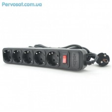 Мережевий фільтр живлення Merlion 5 розеток, 3 м (B530) Мережевий фільтр живлення Merlion 5 розеток, 3 м (B530)