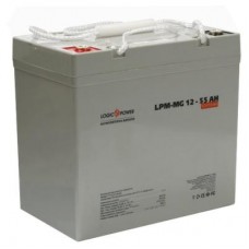 Батарея до ДБЖ LogicPower LPM MG 12В 55Ач (3873) Батарея до ДБЖ LogicPower LPM MG 12В 55Ач (3873)
