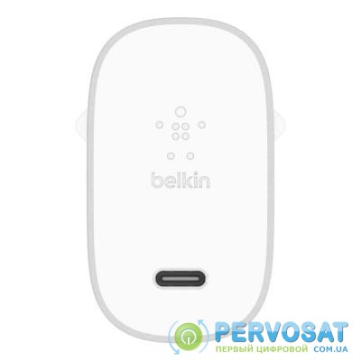 Зарядное устройство Belkin BOOST^CHARGE USB-C with Power Delivery (27W, 3.0A), Silver (F7U060VF-SLV)