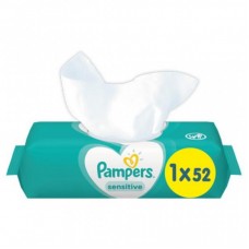 Вологі серветки Pampers Sensitive 52 шт (8001841041391) Вологі серветки Pampers Sensitive 52 шт (8001841041391)
