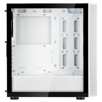 Корпус SilverStone FARA FAR1W-G-V2, без БЖ, 2xUSB3.0, 1xUSB2.0, 1x120mm Black fan, TG Side Panel, ATX, White
