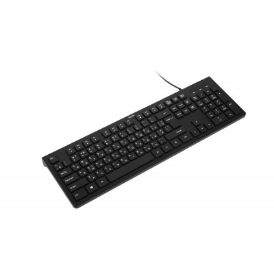 Клавіатура мембранна Hama KC-200, 105key, USB-A, EN/UKR/RU, чорний