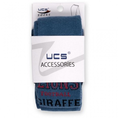 Колготки UCS SOCKS для мальчиков со львом синие (M0C0301-0828-1-2/B-blue)