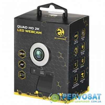 Веб-камера 2E GAMING QUAD HD 2K LED (2E-WC2K-LED)