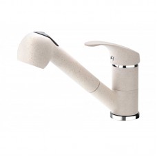 Змішувач для кухні Deante Pepe, довж.виливу - 198мм, витяжний, 1важіль, пісок