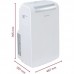 Кондиціонер мобільний Ariston Mobis Plus 10 20м2 on/off 10000BTU 3.1кВт A/- R290 білий