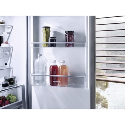 Холодильник Miele з нижн. мороз., 186x60x65, xолод.відд.-214л, мороз.відд.-94л, 2дв., А++, NF, Daily Fresh, нерж