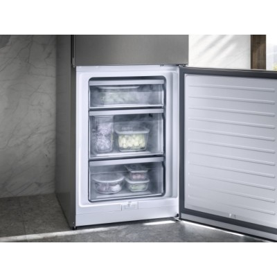 Холодильник Miele з нижн. мороз., 186x60x65, xолод.відд.-214л, мороз.відд.-94л, 2дв., А++, NF, Daily Fresh, нерж