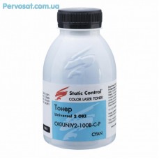 Тонер Oki universal2 (Glossy) 100г cyan Static Control (OKIUNIV2-100B-C-P) Тонер Oki universal2 (Glossy) 100г cyan Static Control (OKIUNIV2-100B-C-P)