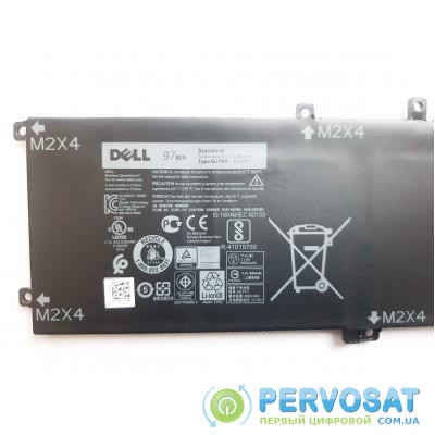 Аккумулятор для ноутбука Dell XPS 15-9560 (long) 6GTPY, 97Wh (8083mAh), 6cell, 11.4V, Li-i (A47597)