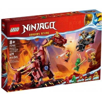 Конструктор LEGO Ninjago Вулканічний Дракон, що трансформує Хітвейва