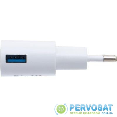 Зарядное устройство INKAX CD-08 + Type-C cable 1USB 1A White (F_62259)
