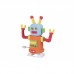 Маса для ліплення Paulinda Super Dough Robot заводний механізм, крокує, помаранчевий